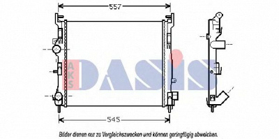 AKS DASIS 180058n -  Радиатор, охлаждение двигателя
